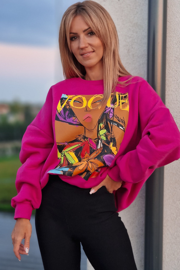Bluza Fuksja Vogue Africa 1