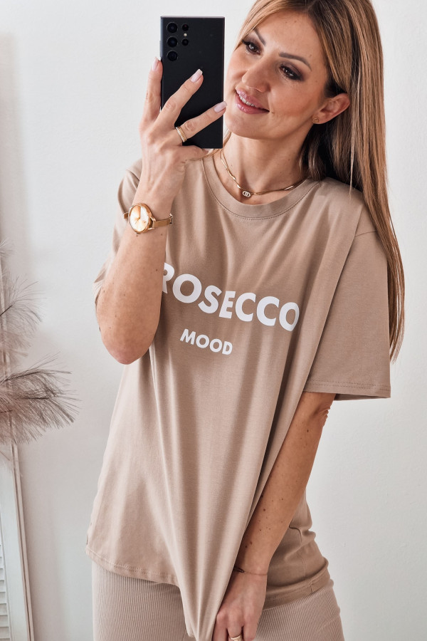 T-shirt Beżowy Prosecco 2