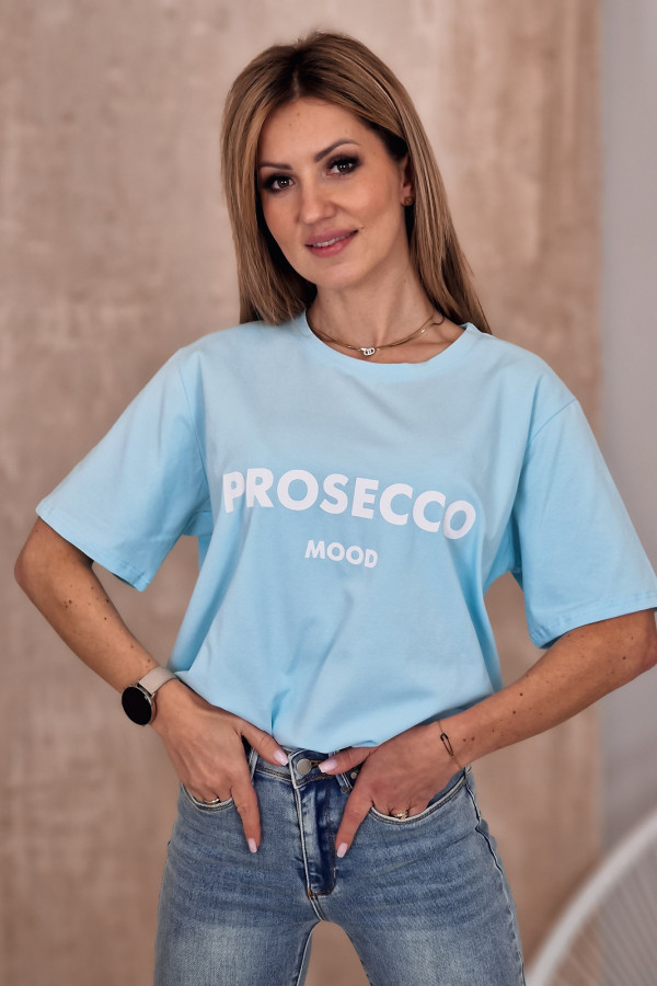 T-shirt Błękitny Prosecco