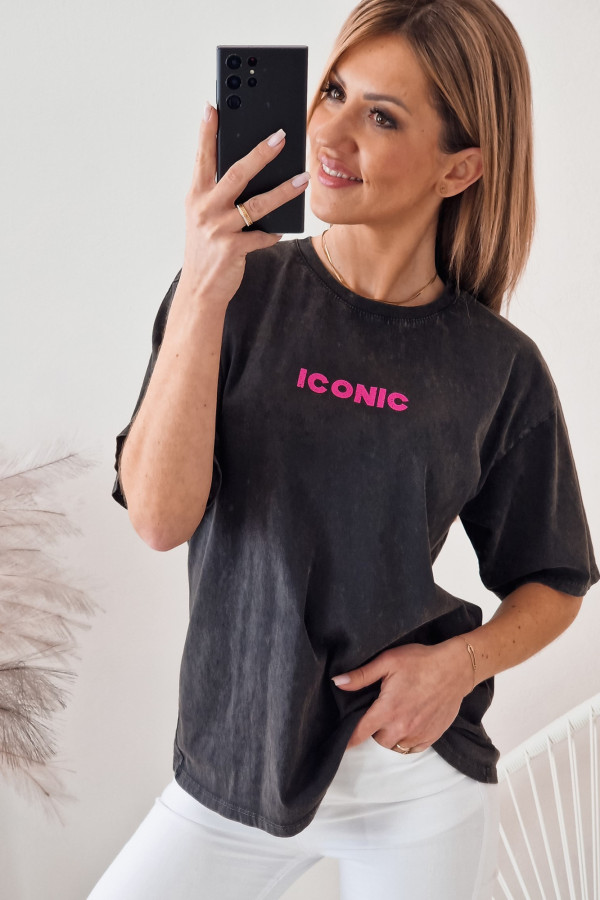 T-shirt Szary Marmurkowy ICONIC 2