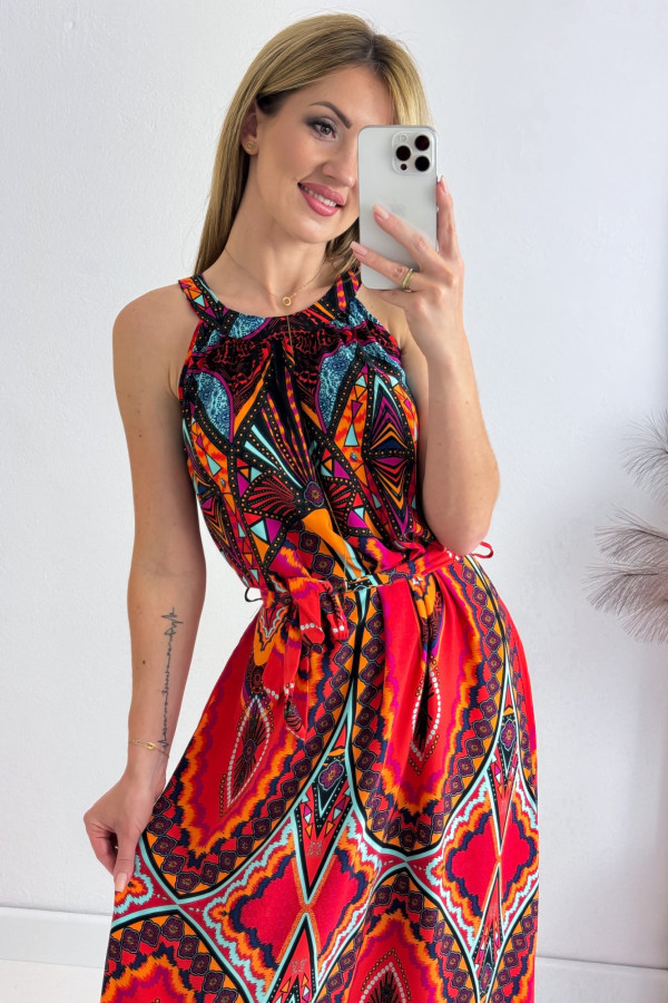 Sukienka Africa Pomarańczowa Maxi Tamara 2