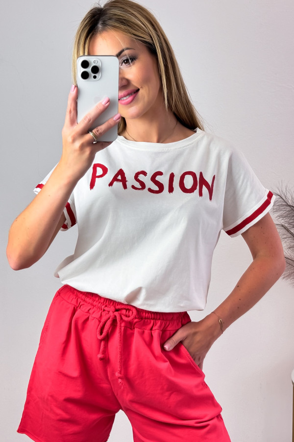 T-shirt Biały Passion 5