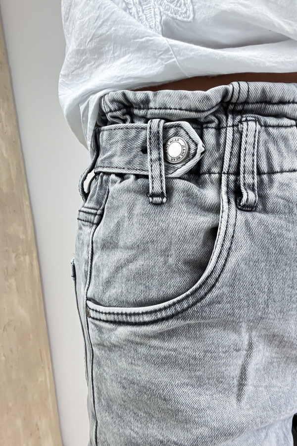 Szorty Spodenki Jeans w kolorze Szarym 101 9