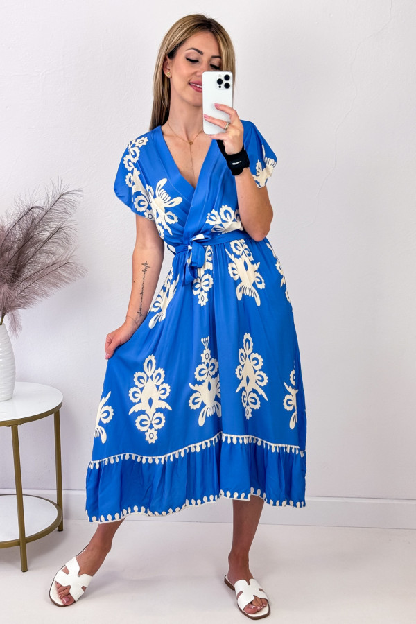 Sukienka Niebieska Midi Asos