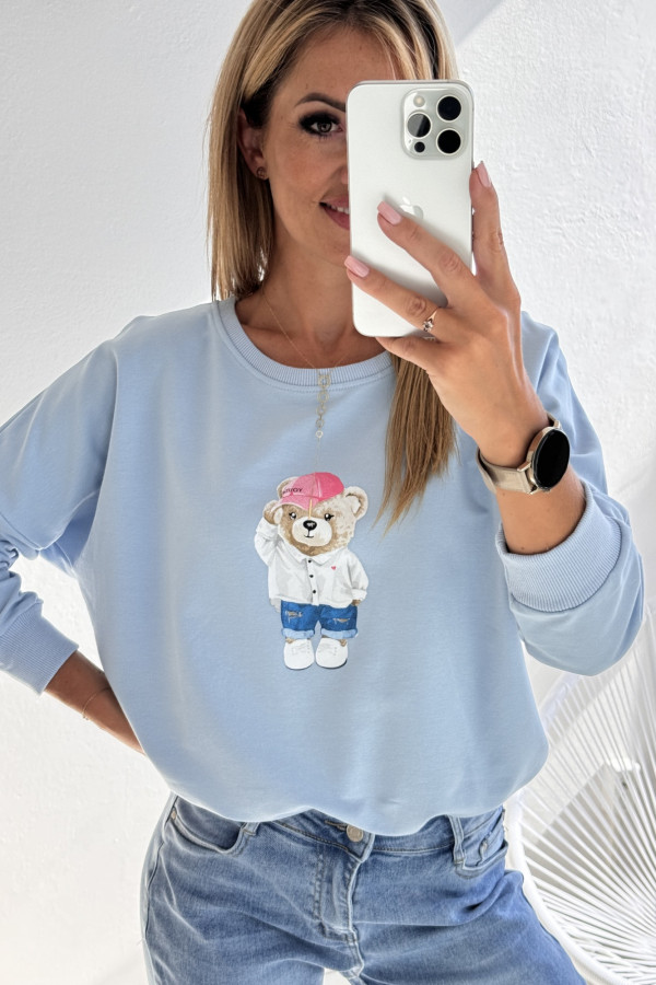 Bluza Błękitna z Misiem Cute 4