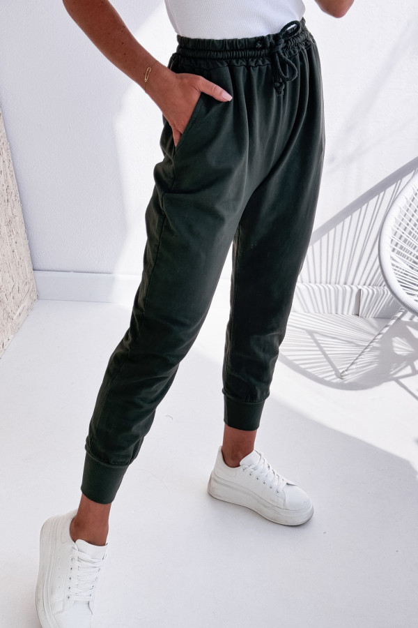 Spodnie Dresowe Basic Khaki 5