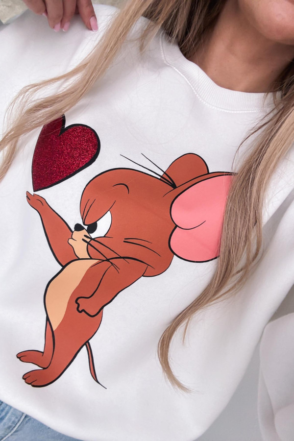 PREORDER Bluza Oversizowa Jerry - Śmietankowa 3