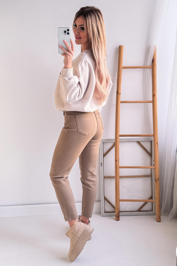 Bluza Oversizowa Love Latte - Beżowa 10