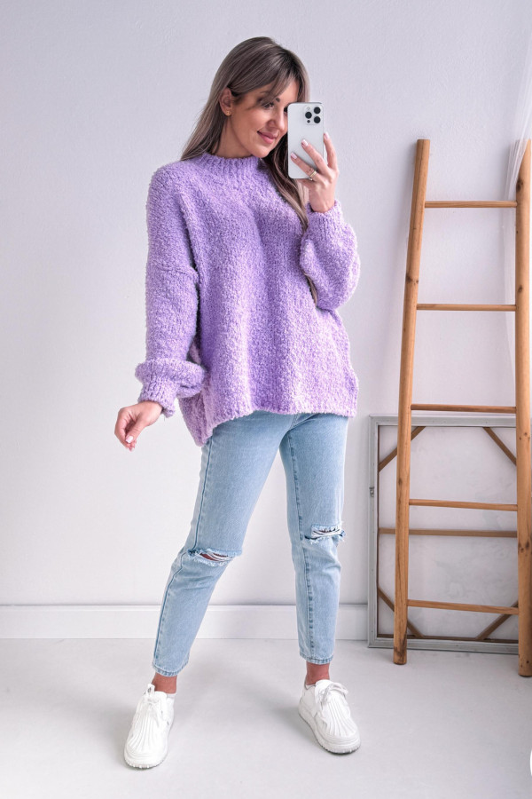 Sweter Oversize Merlin - Fioletowy 3