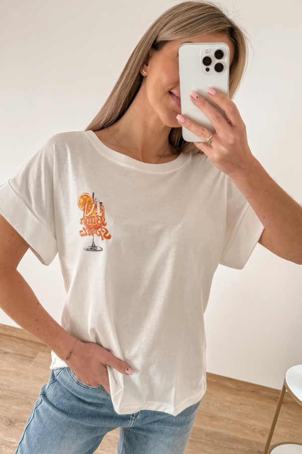 T-shirt Spritz - Biała 4