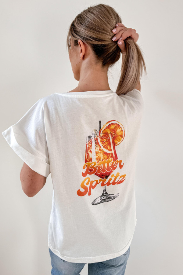 T-shirt Spritz - Biała 5