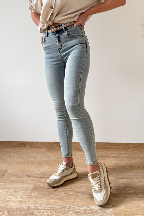 Spodnie Jeansy 386 Push Up - Vintage Niebieskie 1