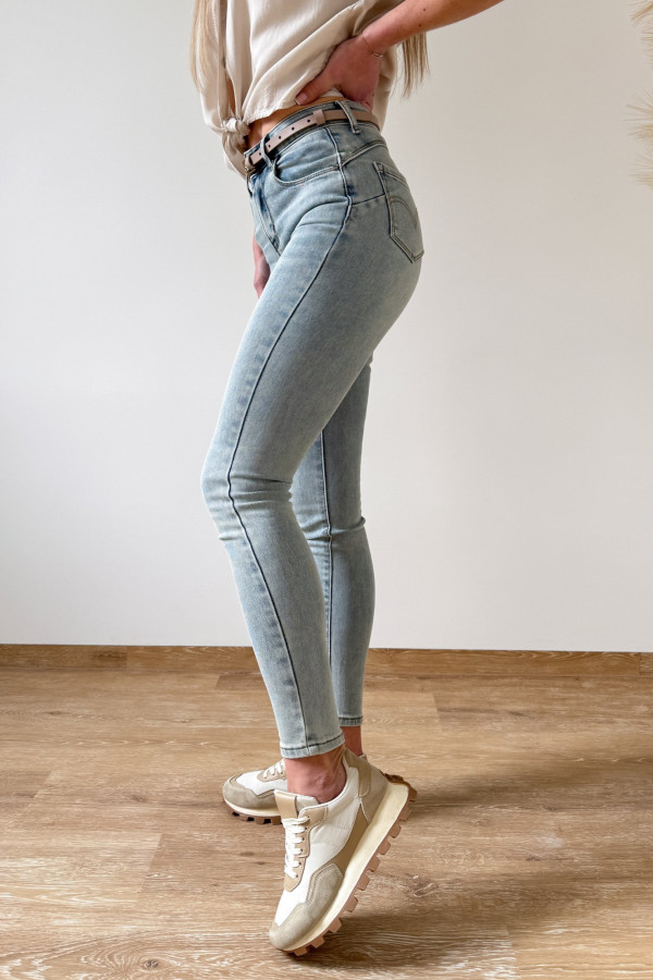 Spodnie Jeansy 386 Push Up - Vintage Niebieskie 2