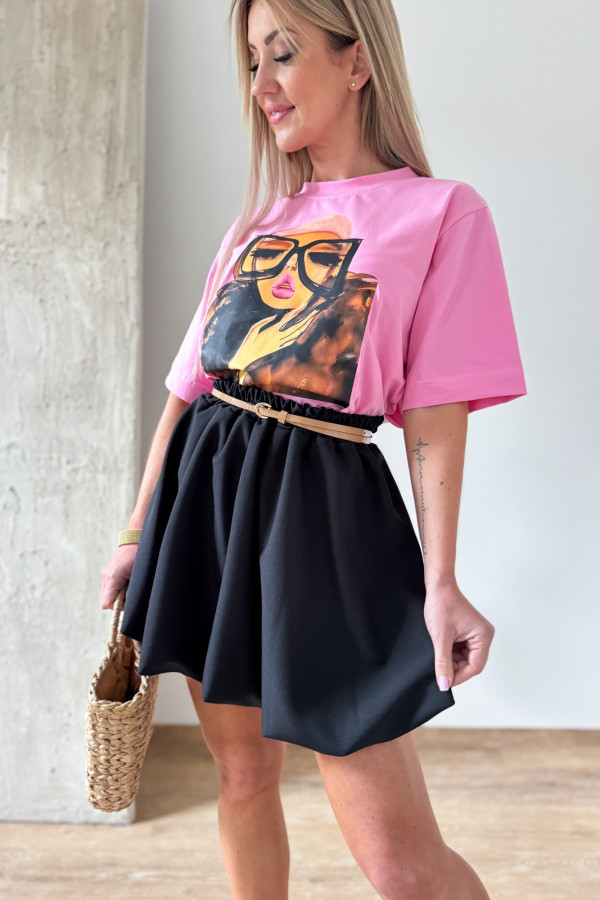 T-shirt z nadrukiem Lala - Różowy 3