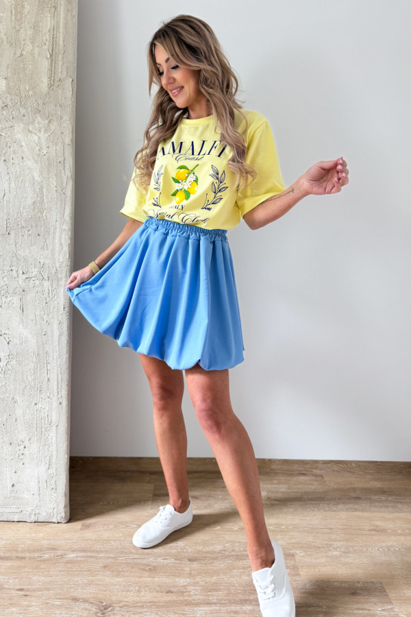 T-Shirt Amalfi w Cytryny - Żółty 2