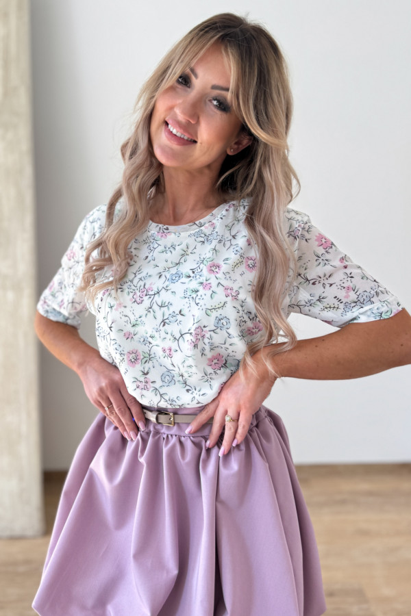 Bluzka z Siateczki z Krótkim Rękawem Chick - Białąaw Łączkę 1
