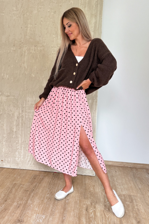 Sweter Rozpinany Button -Czekoladowy 10