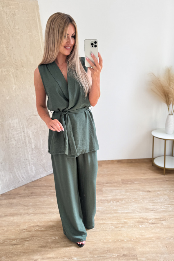 Komplet Kamizelka i Spodnie Chick - Khaki 10