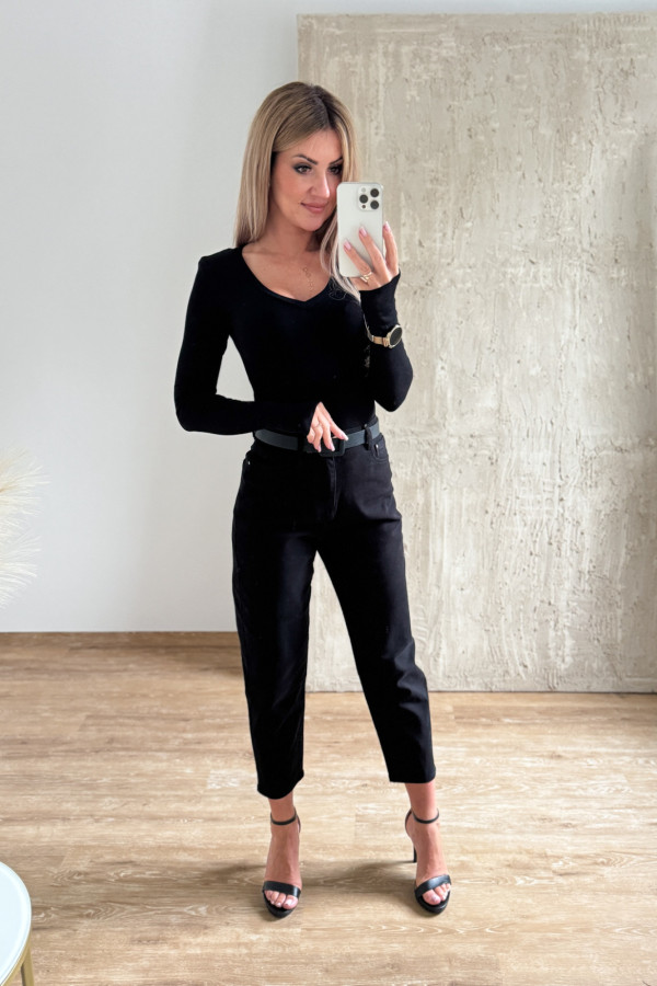 Spodnie Jeansy 152 Balloon - Czarne 1