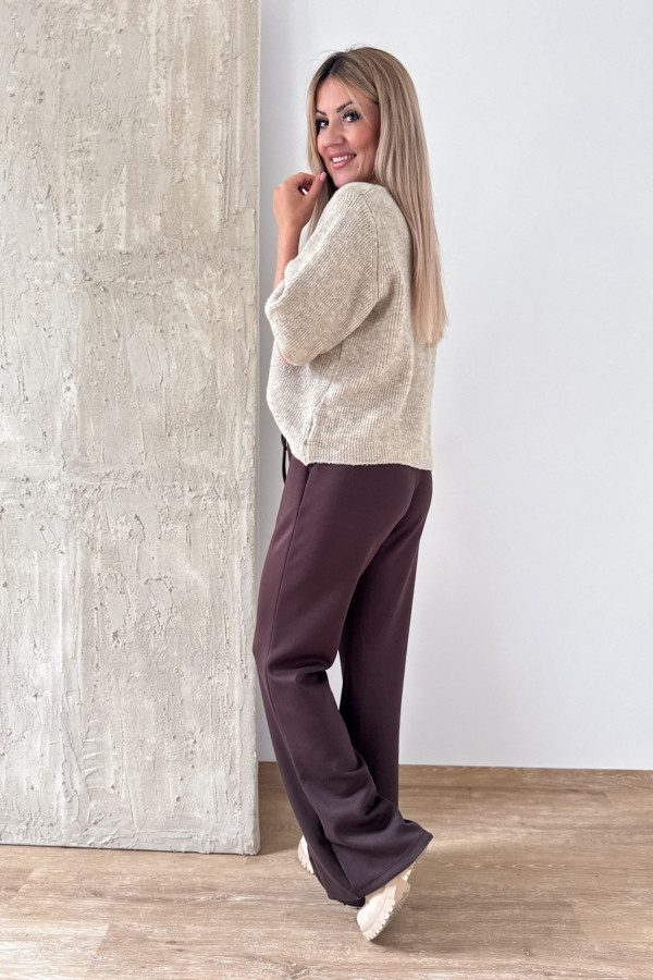 Sweter Rozpinany z Krótszym Rękawem Alice - Beżowy 6