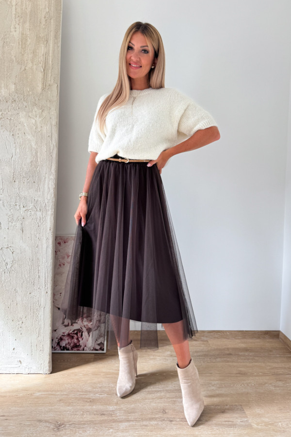 Sweter z Krótszym Rękawem Alva - Ecru 5