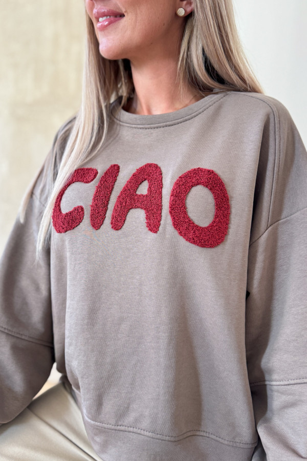 Bluza Oversizowa Ciao - Beżowa 2