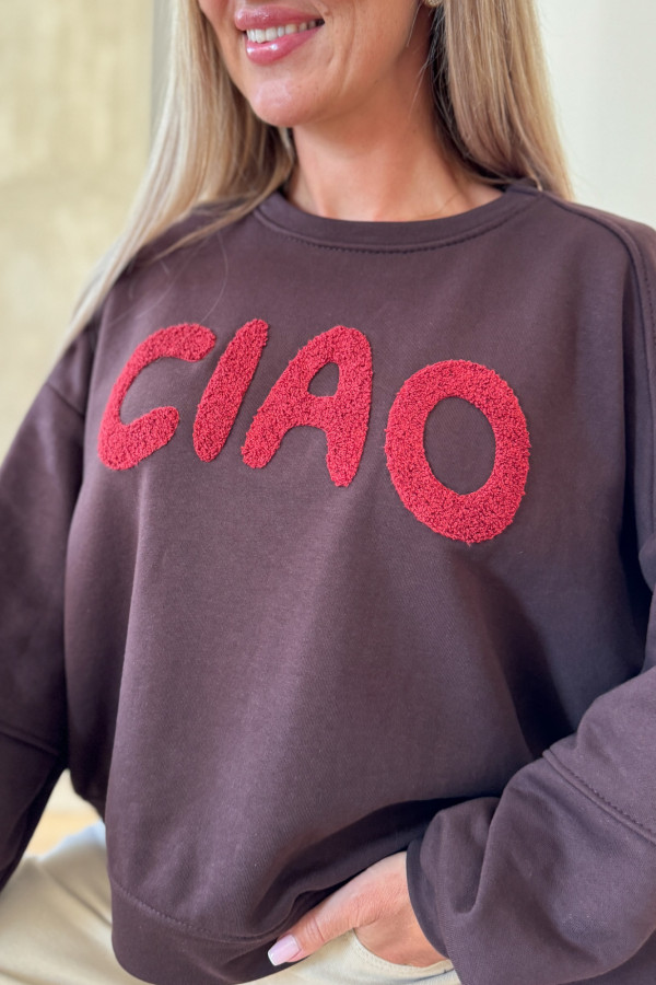 Bluza Oversizowa Ciao - Czeokladowa 5
