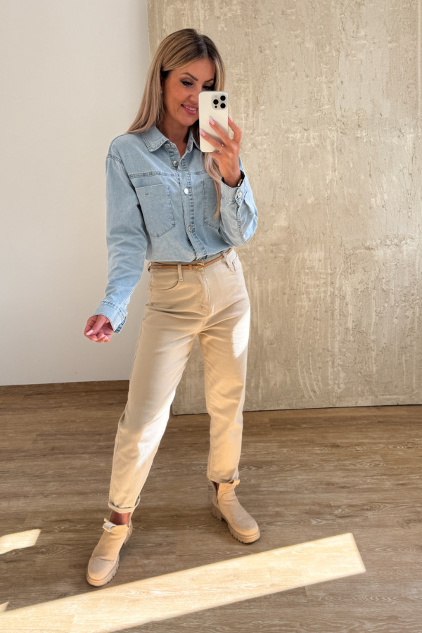 Koszula Jeansowa Denim Love - Błękitna