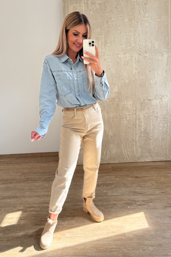 Koszula Jeansowa Denim Love - Błękitna 2