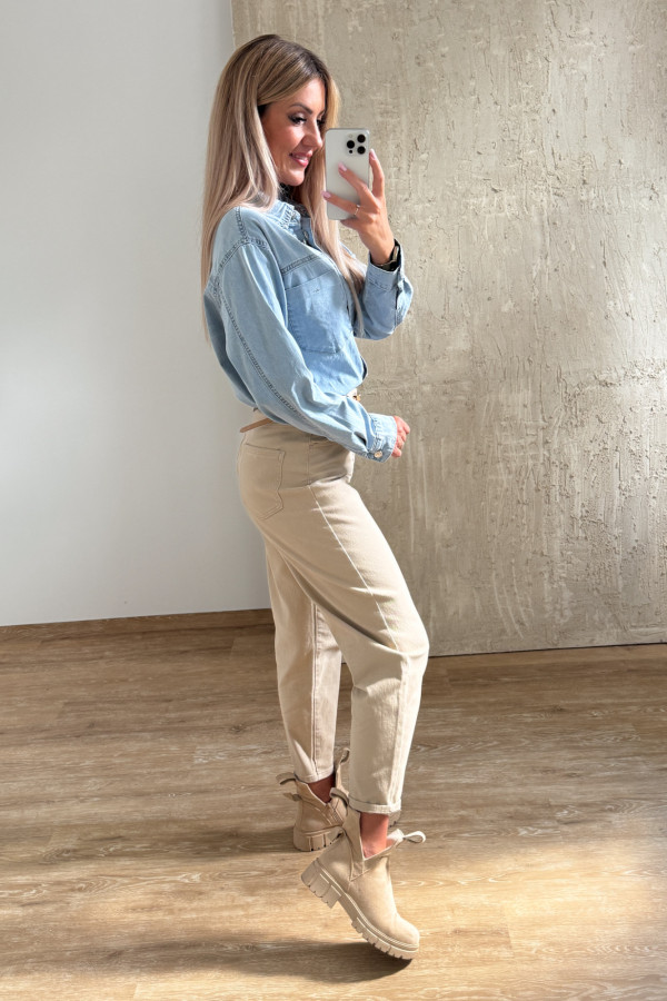 Koszula Jeansowa Denim Love - Błękitna 3
