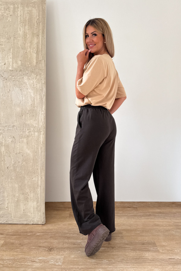 Spodnie Dresowe Michelle - Czekoladowe 4