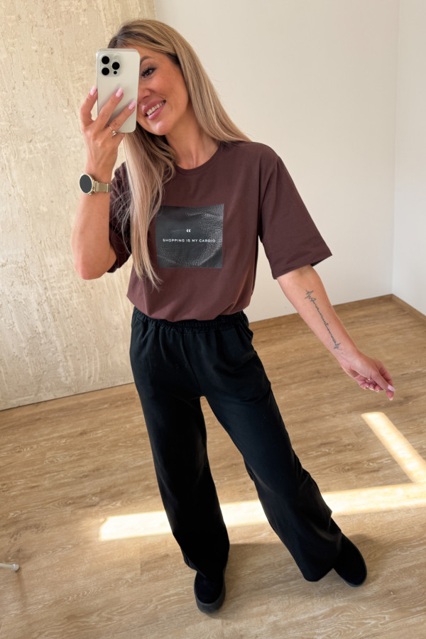 T-Shirt Shopping Cardio - Czekolada 6