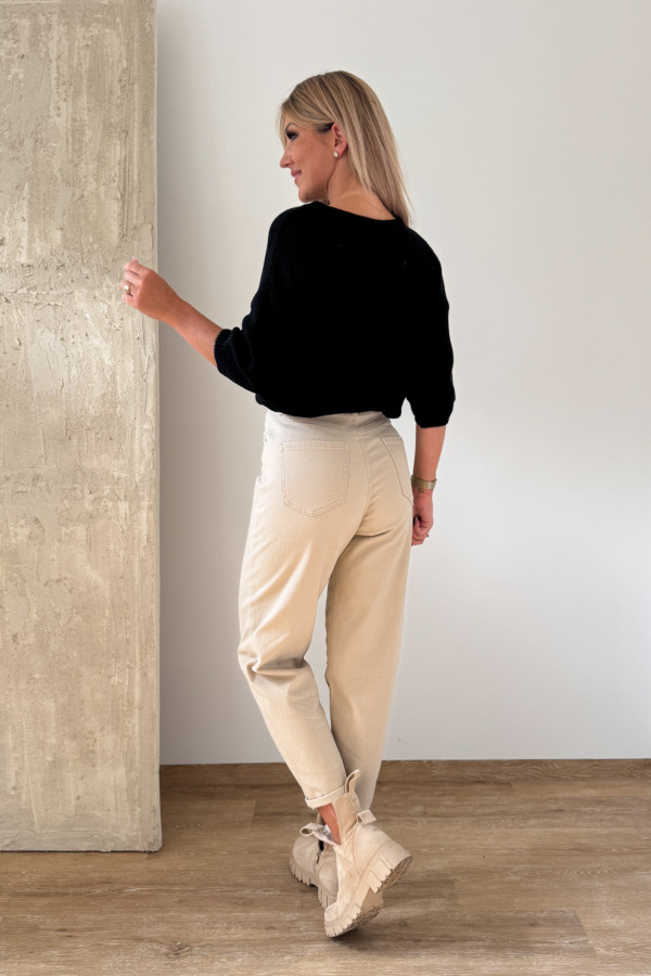 Sweter z Krótkim Rękawem Min Min - Czarny 2