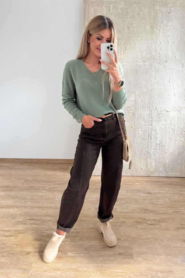 Sweter Baby Alpaka Moli - Zielony 5