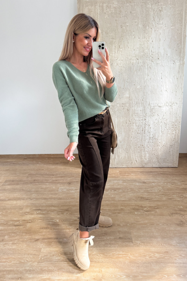 Sweter Baby Alpaka Moli - Zielony 6