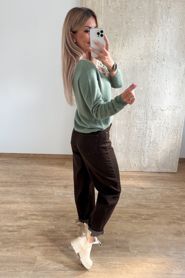 Sweter Baby Alpaka Moli - Zielony 7