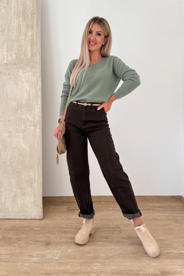 Sweter Baby Alpaka Moli - Zielony