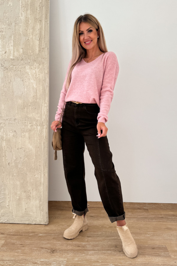 Sweter Baby Alpaka Moli - Pudrowy