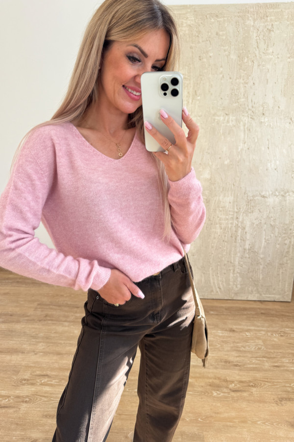 Sweter Baby Alpaka Moli - Pudrowy 6