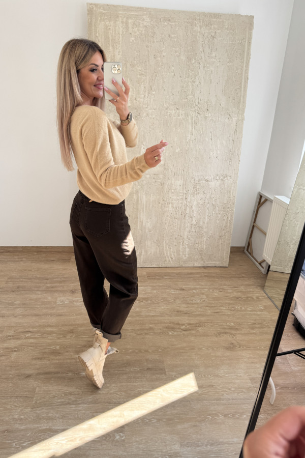 Sweter Baby Alpaka Moli - Camelowy 5
