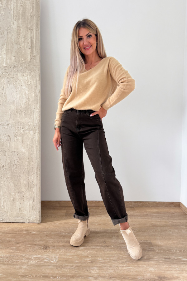 Sweter Baby Alpaka Moli - Camelowy 7