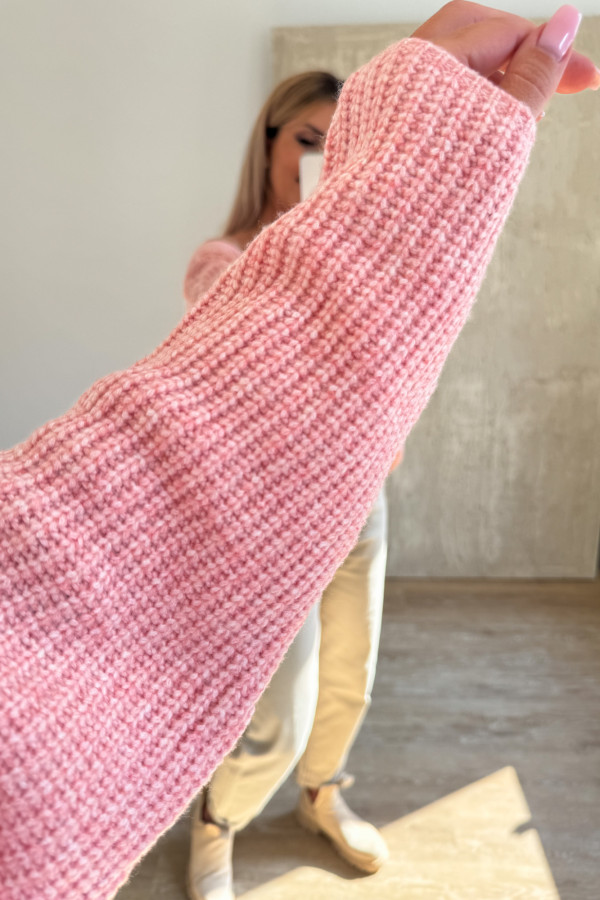 Sweter z Kieszonką Candy - Brzoskwiniowy 8