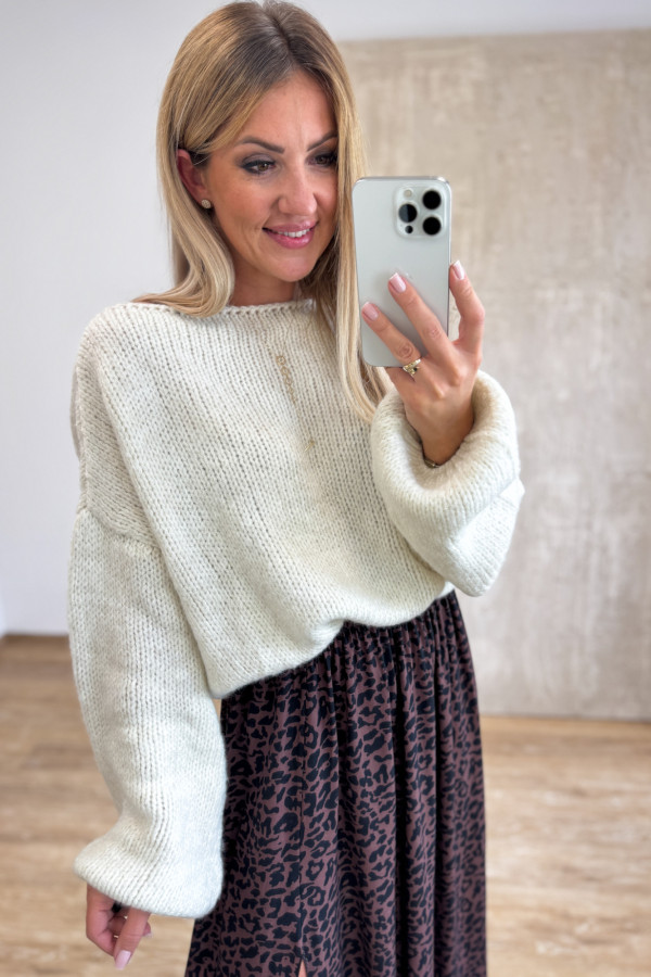 Sweter Cozy - Waniliowy