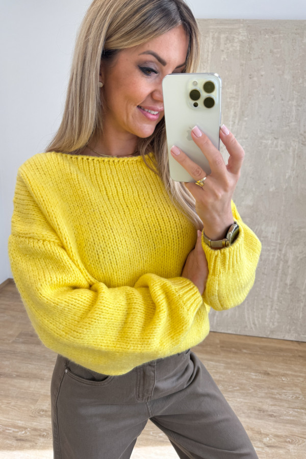 Sweter Cozy - Żółty 2