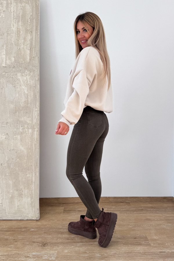 Bluza Oversizowa Jerry - Beżowa 10
