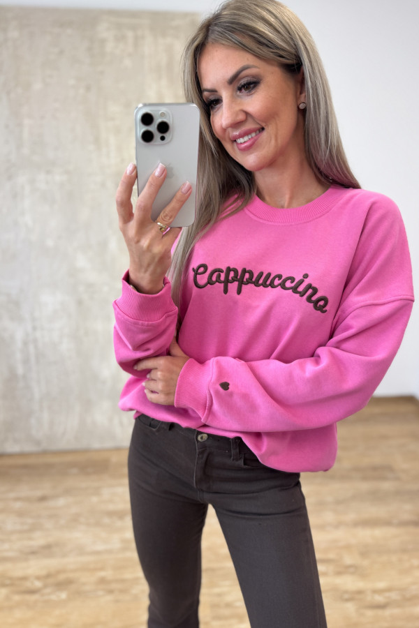 Bluza Bawełniana Cappuccino - Różowa 3