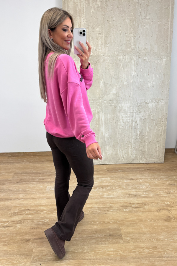 Bluza Bawełniana Cappuccino - Różowa 6