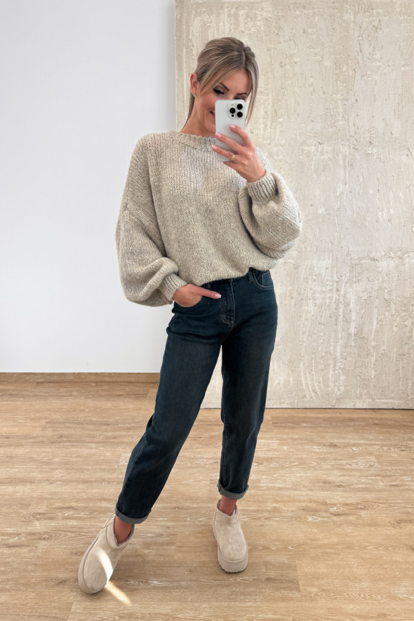 Spodnie Jeansy Mom 1058 - Vintage 4