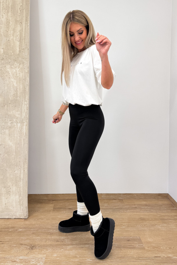 Leginsy z Marszczeniem Perfect Push Up - Czarne 4