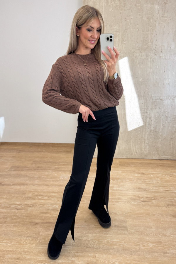 Sweter Bawełniany Craft - Mleczna Czekolada 5